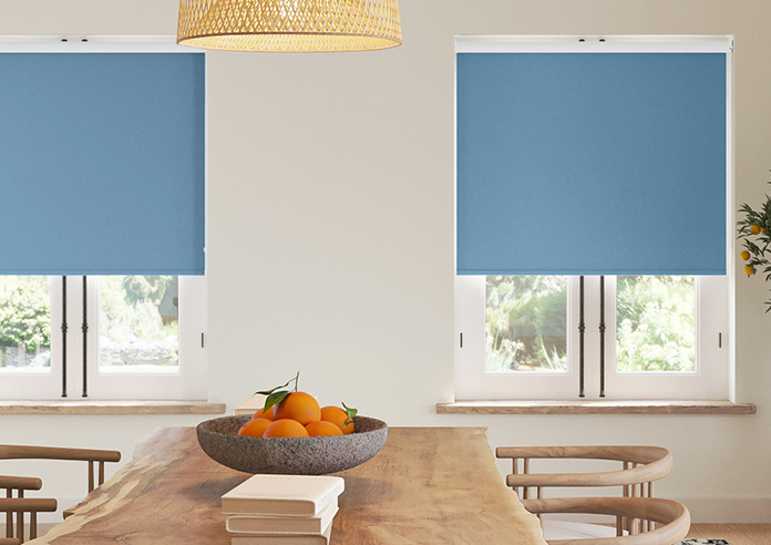 Rimini (FR Blackout), Turkish Blue - Twist&Fit Roller Blind - Image 3